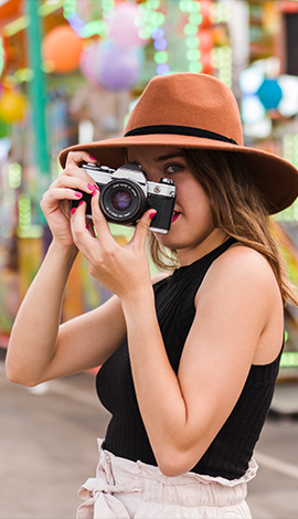 A Photographer Clicking Camera